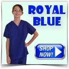 Royal Blue Kids Scrubs