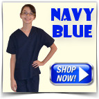Navy Blue Kids Scrubs